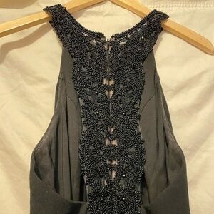 Carmen Marc Valvo black ball gown​​​​